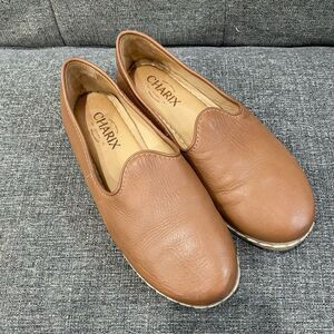 CHARIX Women's Tan Slip-On Loafers — Comfortable Everyday Flats